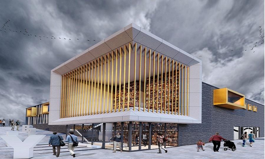 Artists impression of the library