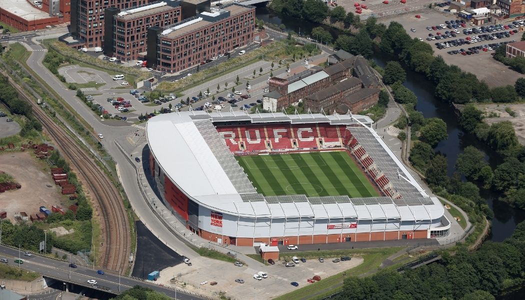 The New York Stadium, aerial view