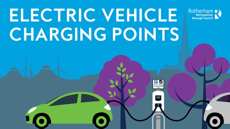 Cars parked at Electric Vehicle Charging points in the Town Centre