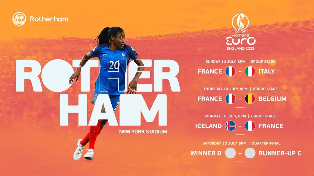 List of fixtures at Rotherham for Women's Euros 2022